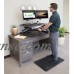 Seville Classics AIRLIFT® Anti-Fatigue Comfort Mat for Standing Desks Kitchens, 20" x 32" x .7" thick, Black   567640968